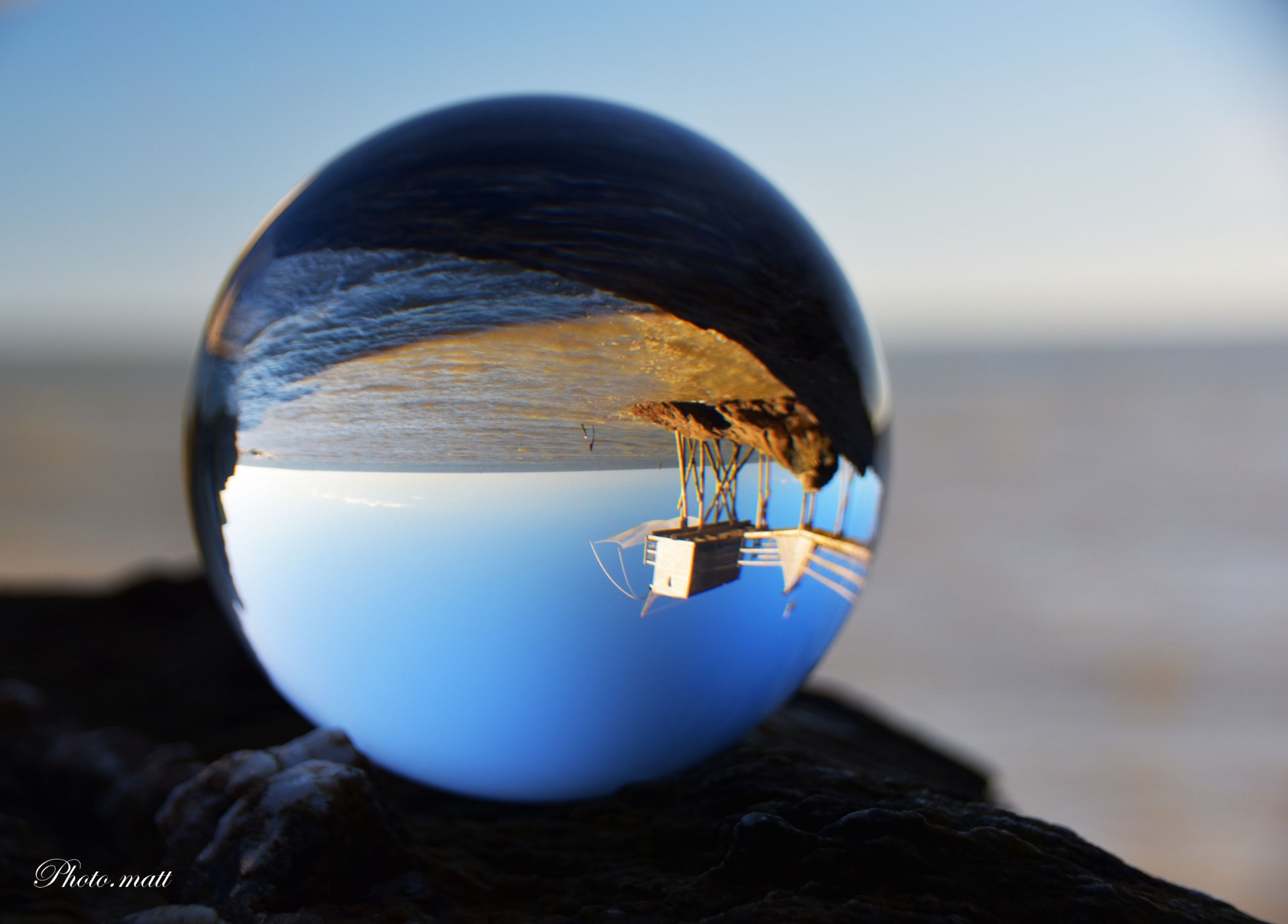 Pêche dans une boule de cristal 